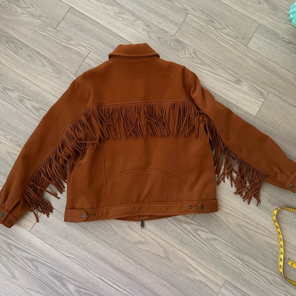 Free People Jacket Phoenix SoftFabric Suede Fringe - Picture 3 of 7